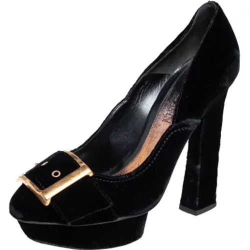 Pre-owned Velvet heels , female, Sizes: 6 UK - Alexander McQueen Pre-owned - Modalova
