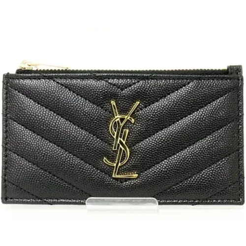 Pre-owned Wallets, female, , Size: ONE SIZE Pre-owned Leather wallets - Yves Saint Laurent Vintage - Modalova