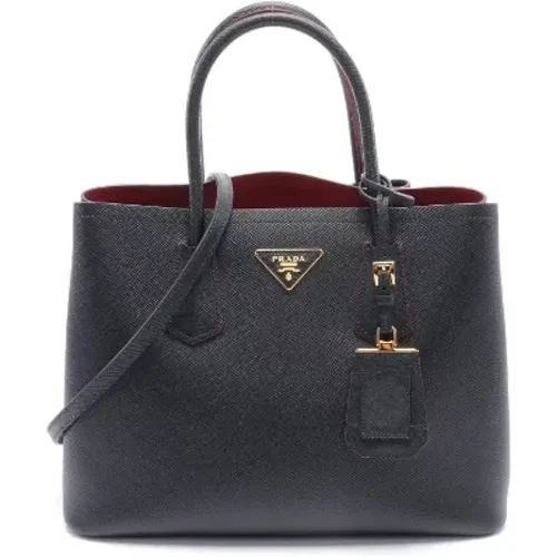 Pre-owned Tote Bags, female, , Size: ONE SIZE Pre-owned Leather handbags - Prada Vintage - Modalova