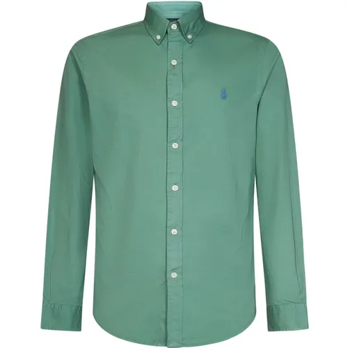 Grünes Ss23 Slim-Fit Polo-Shirt , Herren, Größe: 2XL - Ralph Lauren - Modalova