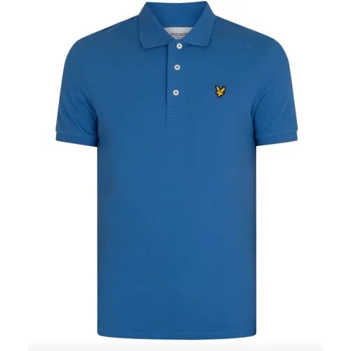 Klassisches Frühlingsblaues Poloshirt , Herren, Größe: XL - Lyle & Scott - Modalova