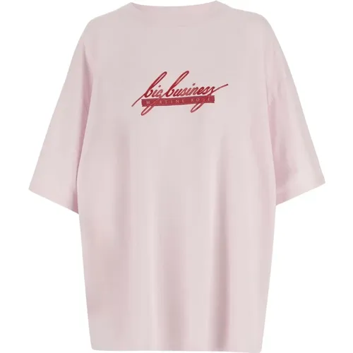 Baumwoll-T-Shirt Crew Neck Logo Print , Herren, Größe: XL - Martine Rose - Modalova