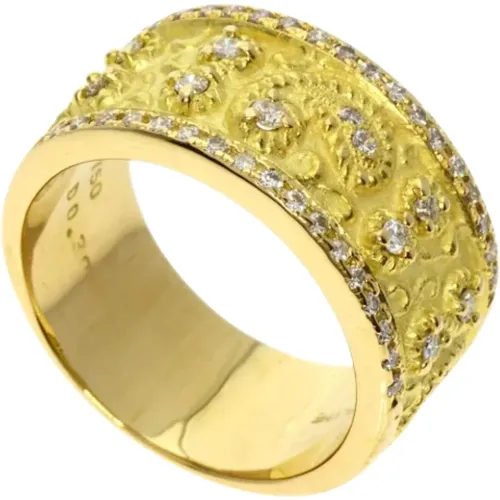 Pre-owned Jewellery, female, , Size: ONE SIZE Pre-owned Gold rings - Celine Vintage - Modalova