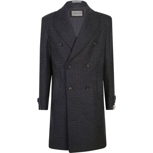 Luxury Grey Coat for Men , male, Sizes: 3XL, L, XL, 2XL, M - Corneliani - Modalova