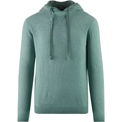 Hoodies, male, , Size: 3XL Warm Wool Hooded Pullover - BomBoogie - Modalova