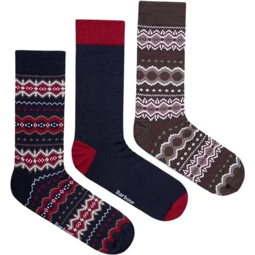 Socks, unisex, , Size: M Patterned Cotton Sock Gift Box - Barbour - Modalova