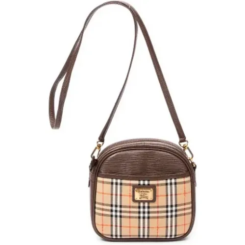 Pre-owned Cross Body Bags, female, , Size: ONE SIZE Pre-owned Canvas crossbody-bags - Burberry Vintage - Modalova