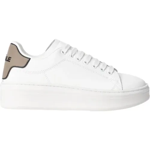 Braune Wildleder-Sneakers mit Gold-Details , Damen, Größe: 39 EU - Gaëlle Paris - Modalova