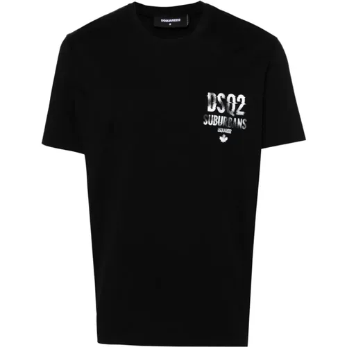 Schwarzes Cool Fit Tee - T-Shirts und Polos - Dsquared2 - Modalova