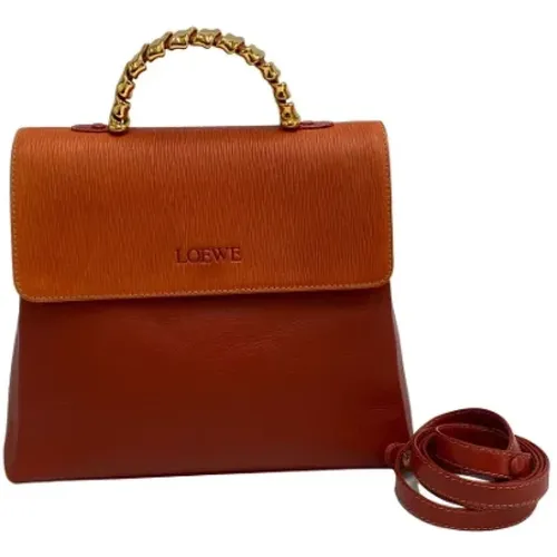 Pre-owned Leather handbags , female, Sizes: ONE SIZE - Loewe Pre-owned - Modalova