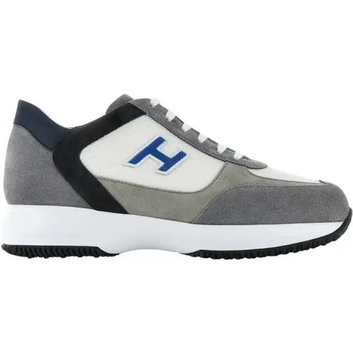 Suede and Technical Fabric Sneakers , male, Sizes: 7 1/2 UK, 10 UK, 5 1/2 UK, 7 UK, 6 1/2 UK, 9 UK, 6 UK, 11 UK, 8 1/2 UK - Hogan - Modalova