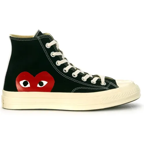 Sneakers, male, , Size: 9 US Big Heart High Top Sneakers - Comme des Garçons Play - Modalova