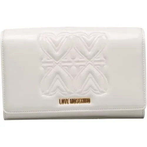 Crossbody Chain Tasche mit Logo Front - Love Moschino - Modalova