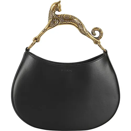 Cat Handle Hobo Bag , female, Sizes: ONE SIZE - Lanvin - Modalova