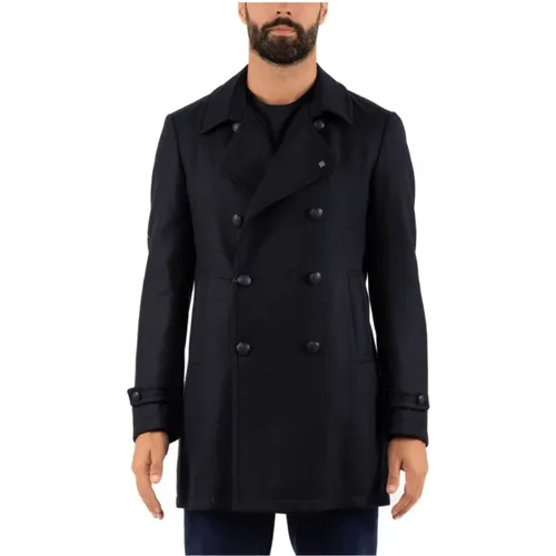 Blazers, male, , Size: XL Men's Trench Coat - Tagliatore - Modalova