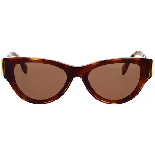 Glamour Cat-Eye Sunglasses in Dark , unisex, Sizes: 60 MM - Fendi - Modalova
