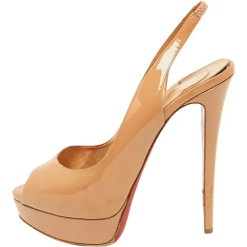 Pre-owned Leather heels , female, Sizes: 7 UK - Christian Louboutin Pre-owned - Modalova