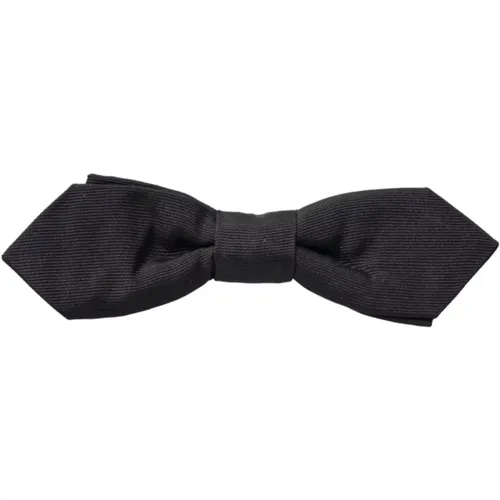 Bowties, male, , Size: ONE SIZE Adjustable Silk Bow Tie - Dolce & Gabbana - Modalova