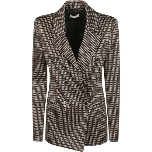 Patterned Milano Jacket , female, Sizes: M - Liu Jo - Modalova