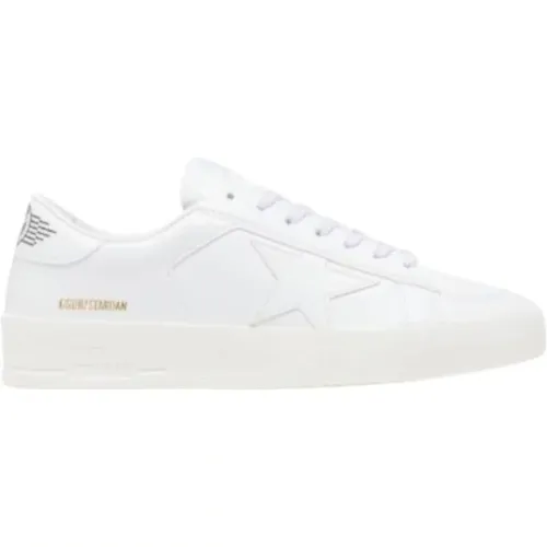 Weiße Stardan Leder Sneakers , Herren, Größe: 45 EU - Golden Goose - Modalova