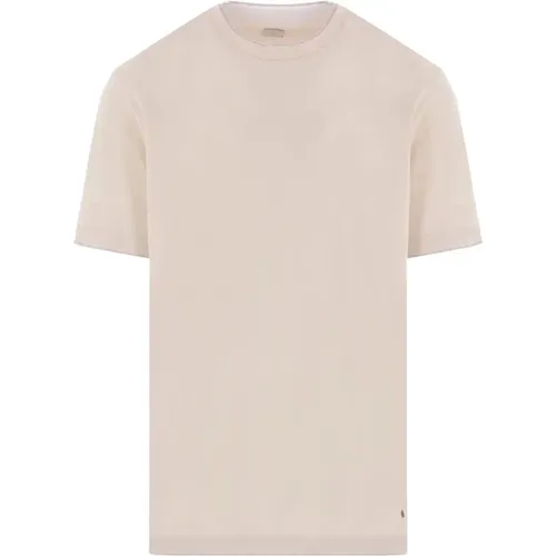 T-Shirts, male, , Size: XL Cotton T-shirt with Layered Details - Eleventy - Modalova