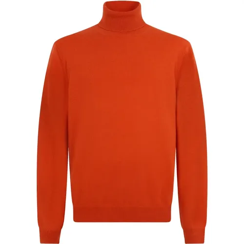 Cashmere Knitwear, male, , Size: 4XL Cashmere Turtleneck Sweater - Malo - Modalova