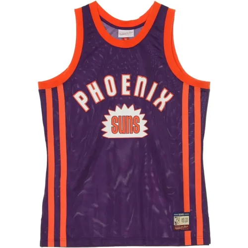 Sportswear, male, , Size: S NBA Team Heritage Basketball Tank Top - Mitchell & Ness - Modalova