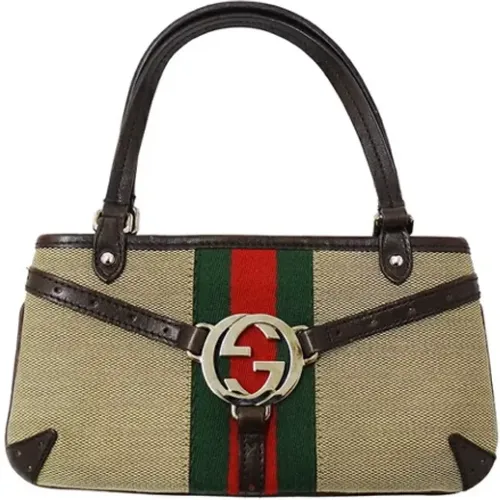 Pre-owned Handbags, female, , Size: ONE SIZE Pre-owned Canvas gucci-bags - Gucci Vintage - Modalova