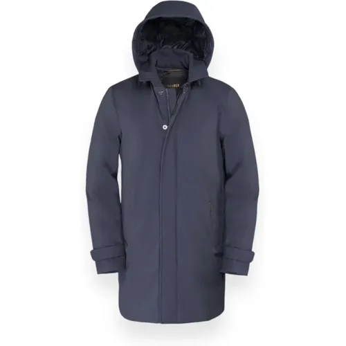 Parkas, male, , Size: 2XL Navy Winter Jacket Vido-Skt - Moorer - Modalova