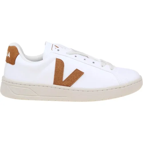 Sneakers, male, , Size: 12 US /Camel Leather Sneakers Round Tip - Veja - Modalova