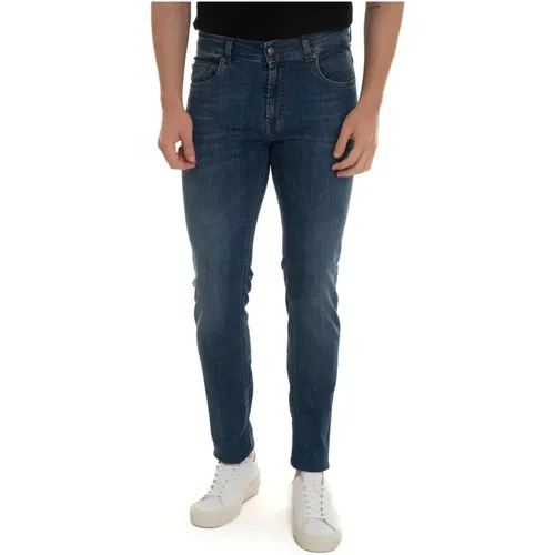 Pocket denim Jeans , male, Sizes: W40, W30 - Fay - Modalova