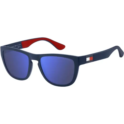 Sunglasses, male, , Size: 56 MM Matte Sungles with High trast - Tommy Hilfiger - Modalova