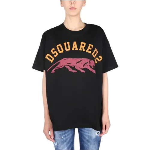 T-Shirts , Damen, Größe: 2XS - Dsquared2 - Modalova