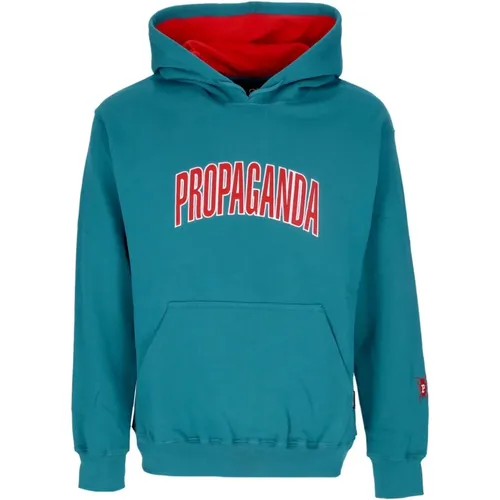 Hoodies, male, , Size: XL College Hoodie Petrol - Propaganda - Modalova