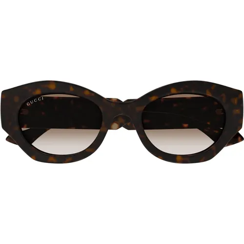 Sunglasses, unisex, , Size: 52 MM Bold Geometric Oval Sunglasses - Gucci - Modalova