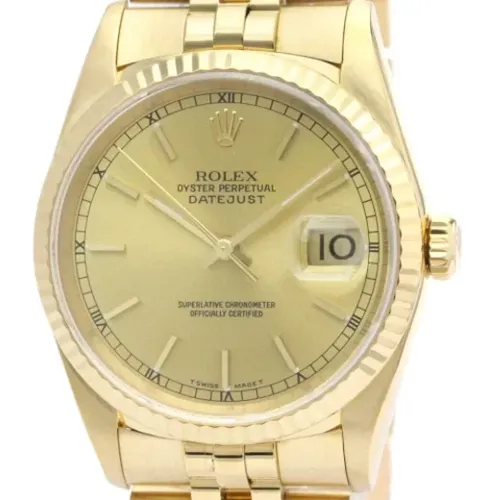 Pre-owned Gold watches , male, Sizes: ONE SIZE - Rolex Vintage - Modalova