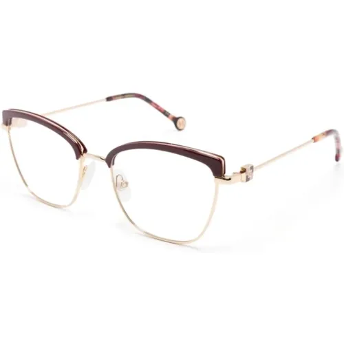 Rote Optische Brille für den Alltag , Damen, Größe: 53 MM - Carolina Herrera - Modalova
