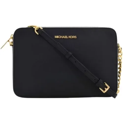 Schwarze Crossbody-Tasche mit goldenen Akzenten , Damen, Größe: ONE Size - Michael Kors - Modalova