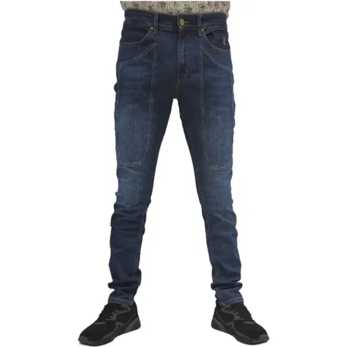 Slim Fit Patch Jeans , Herren, Größe: W40 - Jeckerson - Modalova