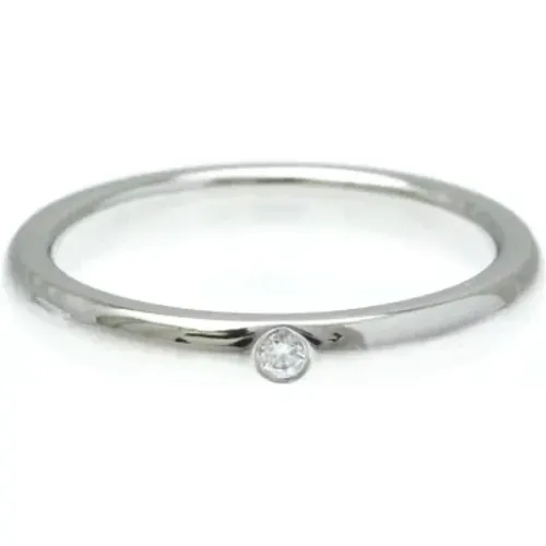 Pre-owned Jewellery, female, , Size: ONE SIZE Pre-owned Platinum rings - Tiffany & Co. Pre-owned - Modalova