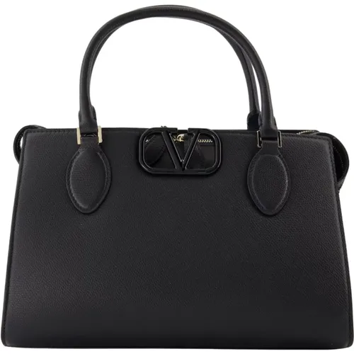 Grained Leather VLogo Handbag , female, Sizes: ONE SIZE - Valentino Garavani - Modalova