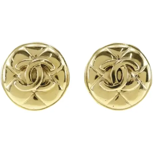 Pre-owned Jewellery, female, , Size: ONE SIZE Pre-owned Metal earrings - Chanel Vintage - Modalova