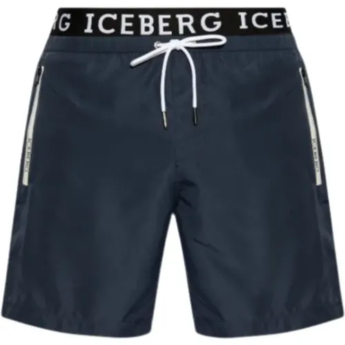 Herren Elastisches Kostüm , Herren, Größe: L - Iceberg - Modalova