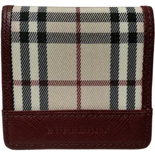 Pre-owned Wallets, female, , Size: ONE SIZE Pre-owned Canvas wallets - Burberry Vintage - Modalova