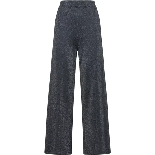 Fließende Lurex Hose , Damen, Größe: XS - MALIPARMI - Modalova