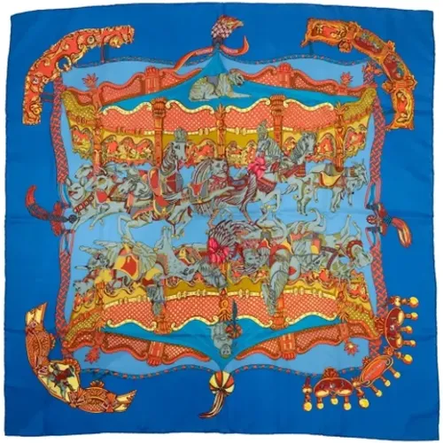 Pre-owned Scarves, female, , Size: ONE SIZE Pre-owned Silk scarves - Hermès Vintage - Modalova