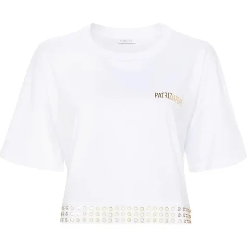 Weißes Optisches T-Shirt,K103 Nero T-Shirt - PATRIZIA PEPE - Modalova