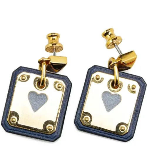 Pre-owned Jewellery, female, , Size: ONE SIZE Pre-owned Metal earrings - Hermès Vintage - Modalova