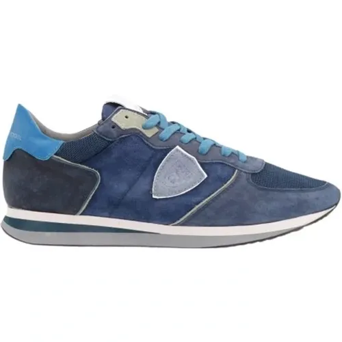 Blaue Trpx Low Top Sneakers , Herren, Größe: 45 EU - Philippe Model - Modalova