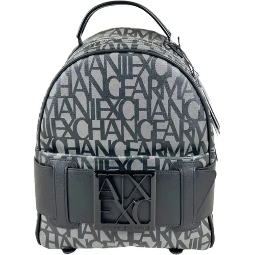 Schwarzer Eleganter Damenrucksack - Armani Exchange - Modalova